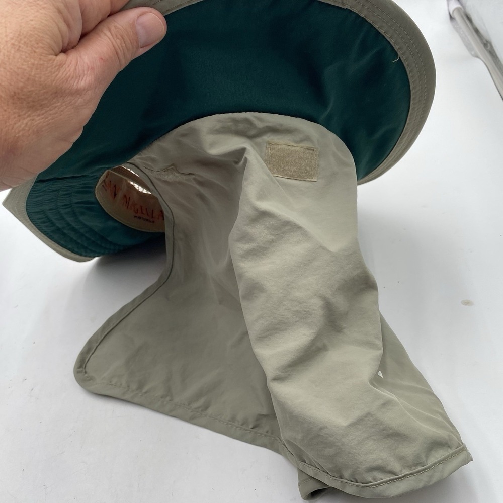 Magellan Bucket Boonie Hat Neck Flap Air Flow Tan Small Medium Cleaned Sun - Picture 4 of 11